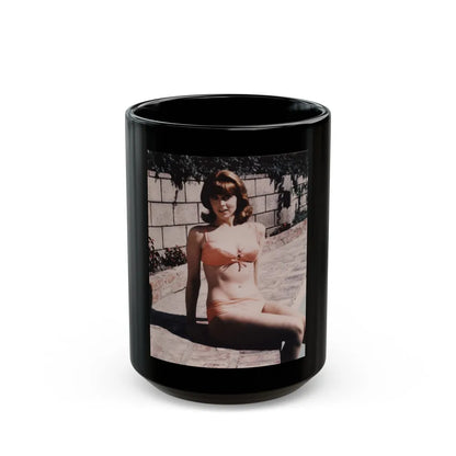 Tina Louise #18 (Vintage Female Icon) Black Coffee Mug-15oz-Go Mug Yourself