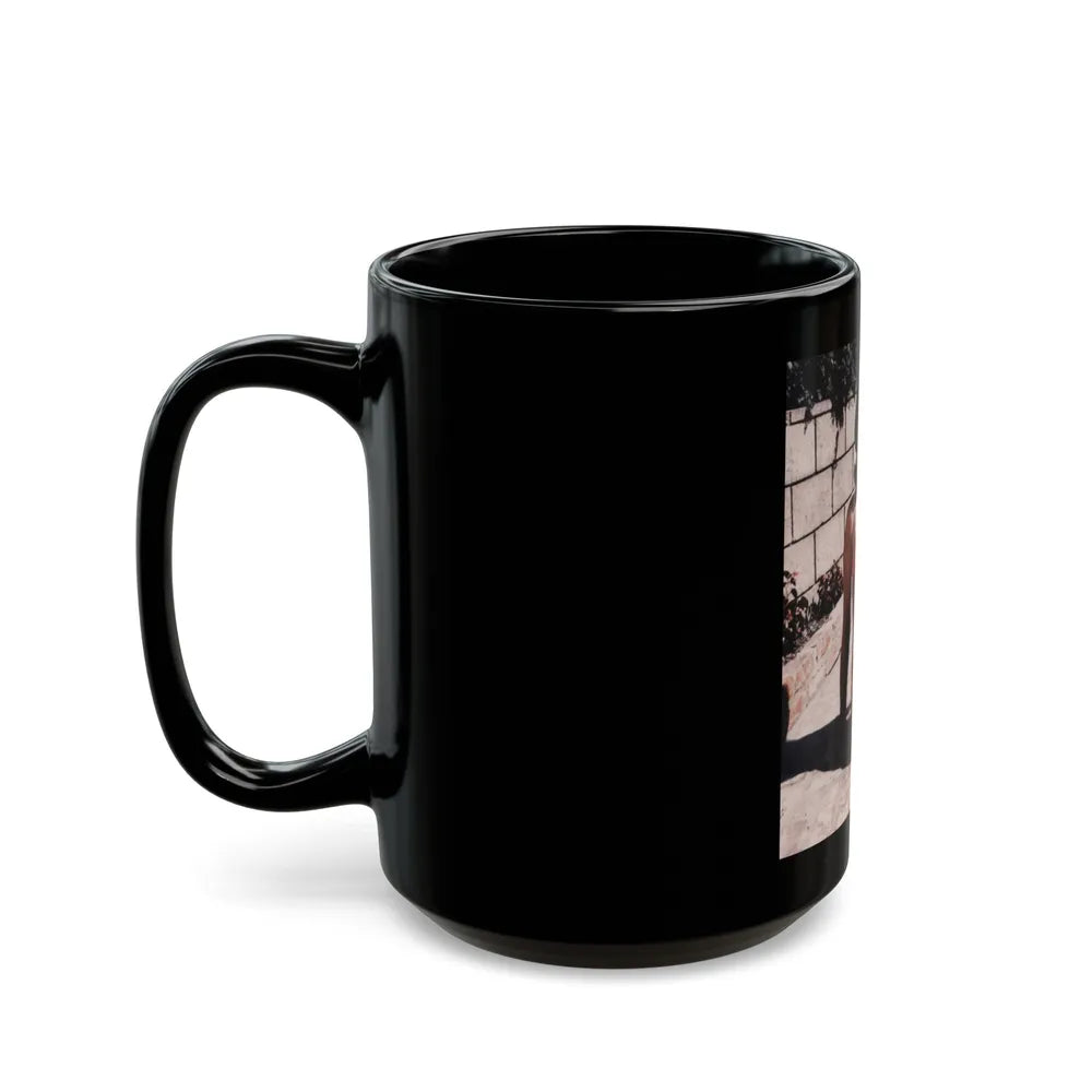 Tina Louise #18 (Vintage Female Icon) Black Coffee Mug-Go Mug Yourself