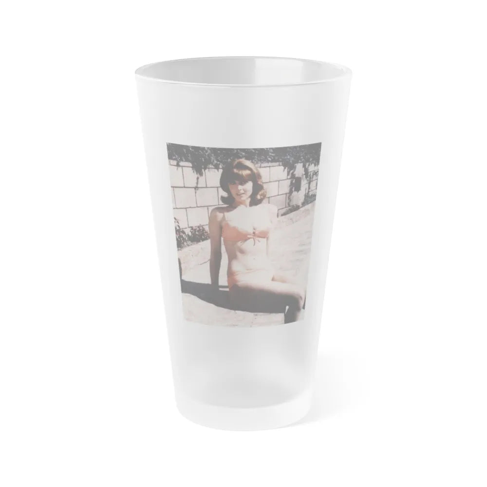 Tina Louise #18 (Vintage Female Icon) Frosted Pint Glass 16oz-16oz-Frosted-Go Mug Yourself