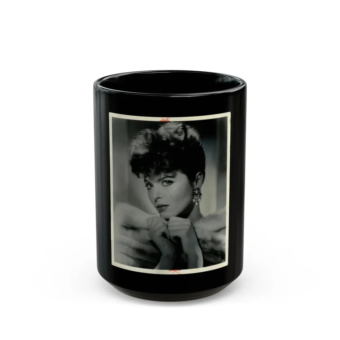 Tina Louise #32 (Vintage Female Icon) Black Coffee Mug 15oz - Go Mug Yourself