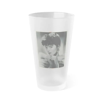 Tina Louise #32 (Vintage Female Icon) Frosted Pint Glass 16oz 16oz Frosted - Go Mug Yourself