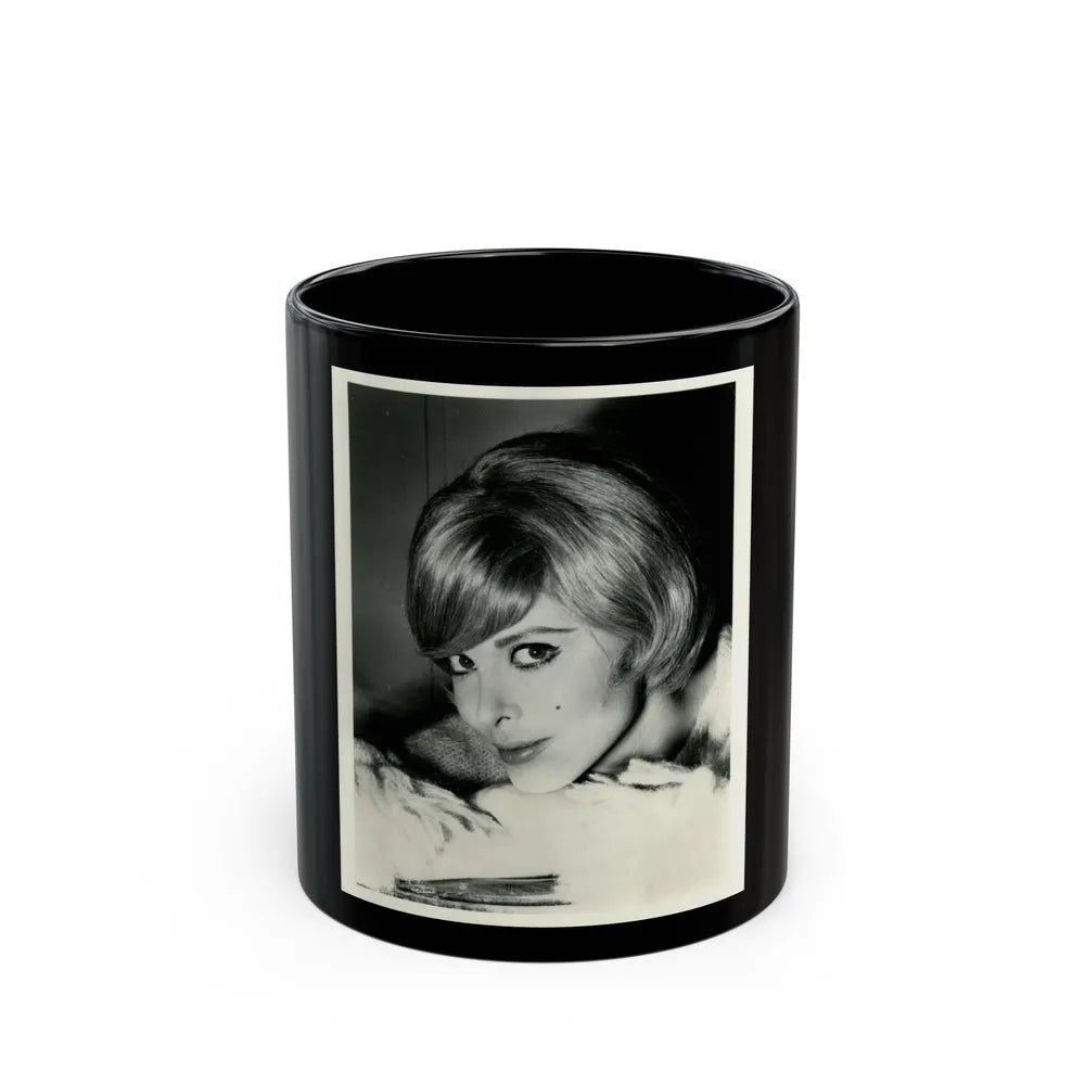 Tina Louise #33 (Vintage Female Icon) Black Coffee Mug-11oz-Go Mug Yourself