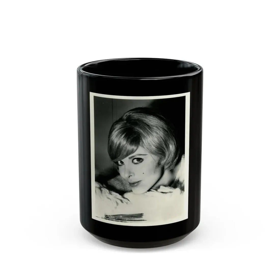Tina Louise #33 (Vintage Female Icon) Black Coffee Mug 15oz - Go Mug Yourself