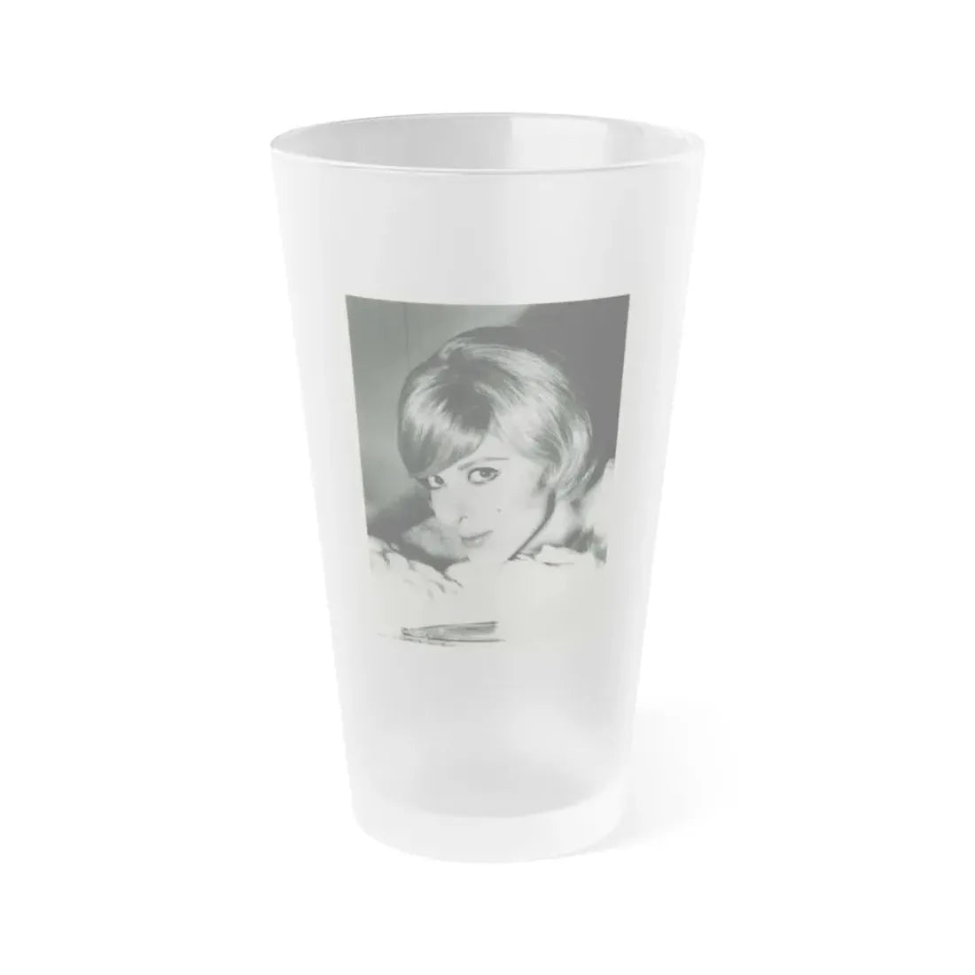 Tina Louise #33 (Vintage Female Icon) Frosted Pint Glass 16oz 16oz Frosted - Go Mug Yourself