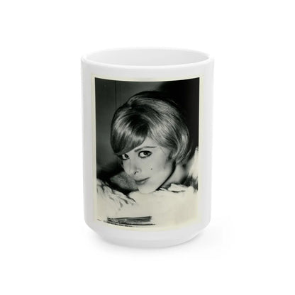 Tina Louise #33 (Vintage Female Icon) White Coffee Mug-15oz-Go Mug Yourself