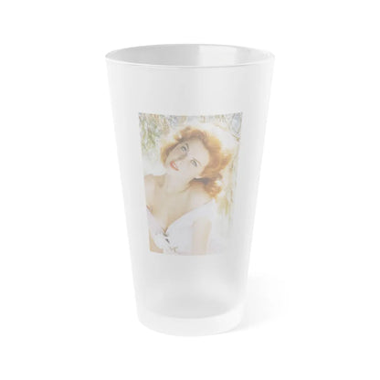 Tina Louise #55 (Vintage Female Icon) Frosted Pint Glass 16oz-16oz-Frosted-Go Mug Yourself