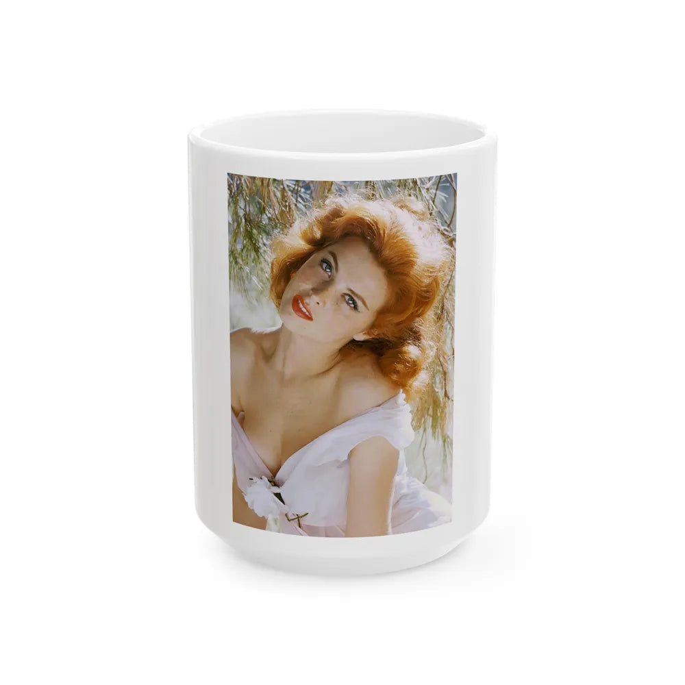 Tina Louise #55 (Vintage Female Icon) White Coffee Mug-15oz-Go Mug Yourself