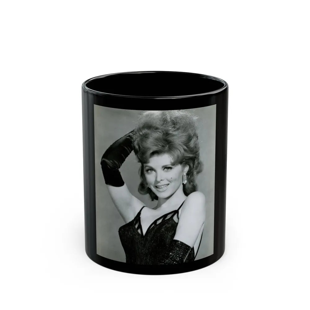 Tina Louise #63 (Vintage Female Icon) Black Coffee Mug-11oz-Go Mug Yourself