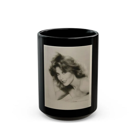 Tina Louise #751 (Vintage Female Icon) Black Coffee Mug-15oz-Go Mug Yourself