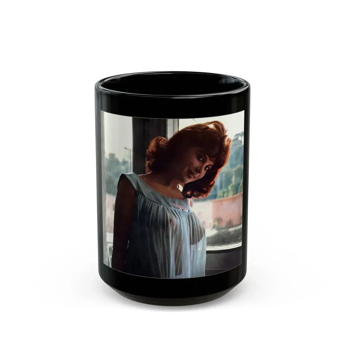 Tina Louise #87 (Vintage Female Icon) Black Coffee Mug 15oz - Go Mug Yourself