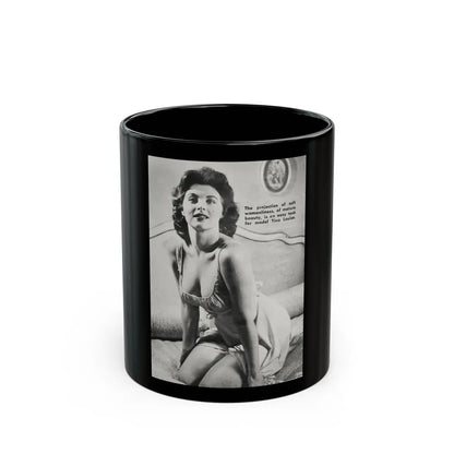 Tina Louise #92 (Vintage Female Icon) Black Coffee Mug-11oz-Go Mug Yourself