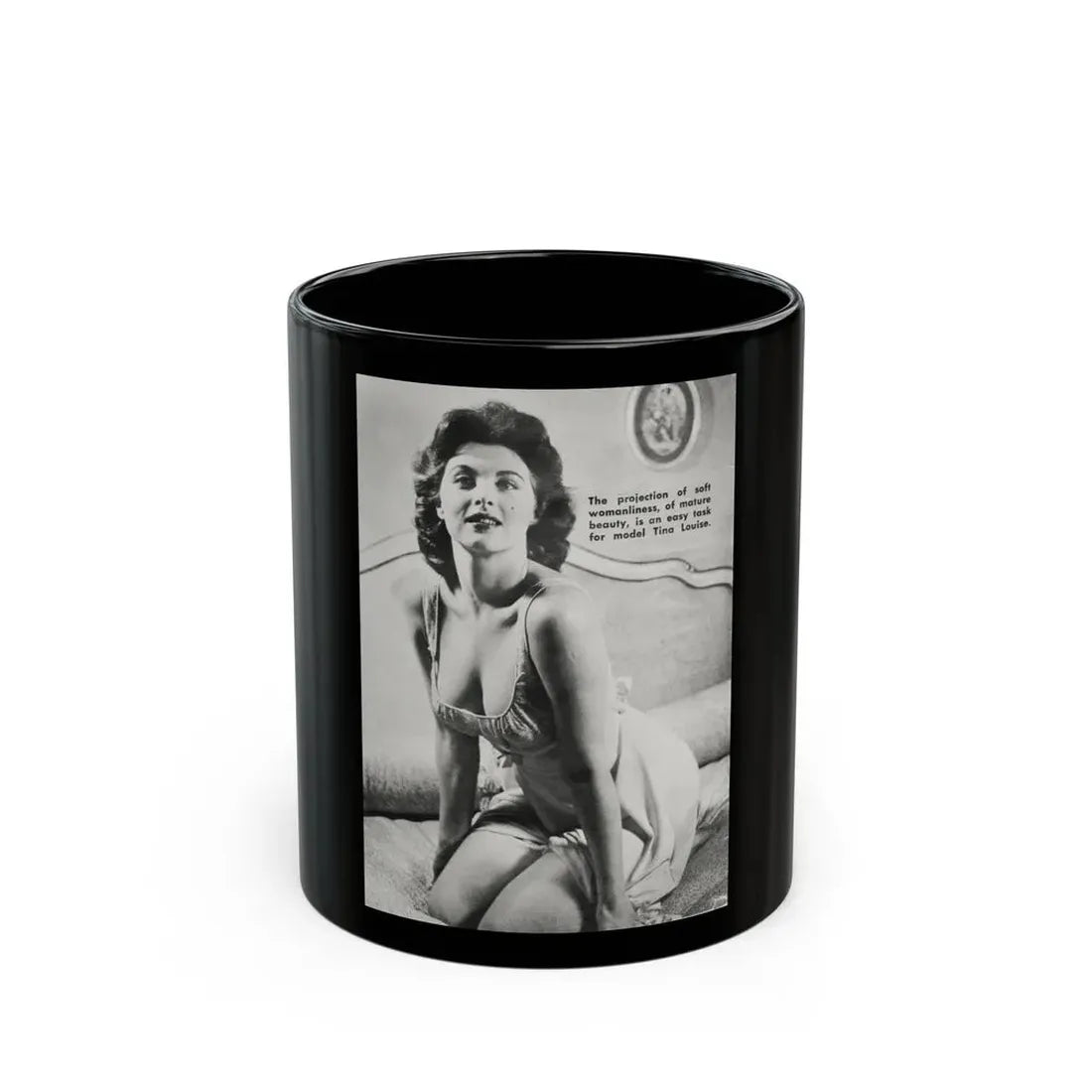 Tina Louise #92 (Vintage Female Icon) Black Coffee Mug 11oz - Go Mug Yourself
