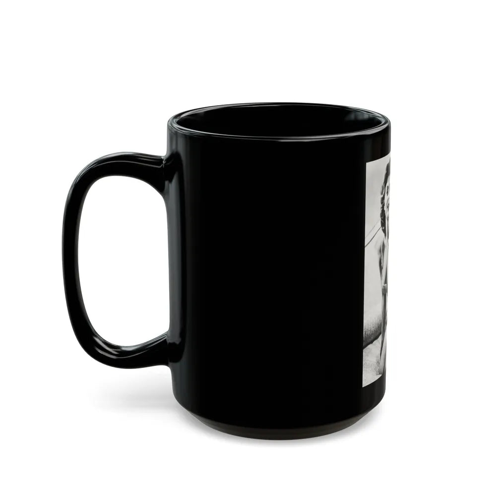 Tina Louise #92 (Vintage Female Icon) Black Coffee Mug-Go Mug Yourself