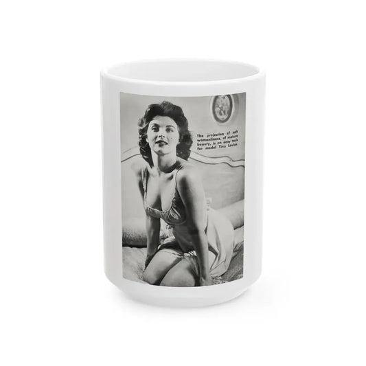Tina Louise #92 (Vintage Female Icon) White Coffee Mug 15oz - Go Mug Yourself