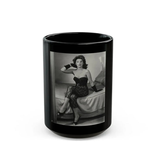 Tina Louise #93 (Vintage Female Icon) Black Coffee Mug 15oz - Go Mug Yourself