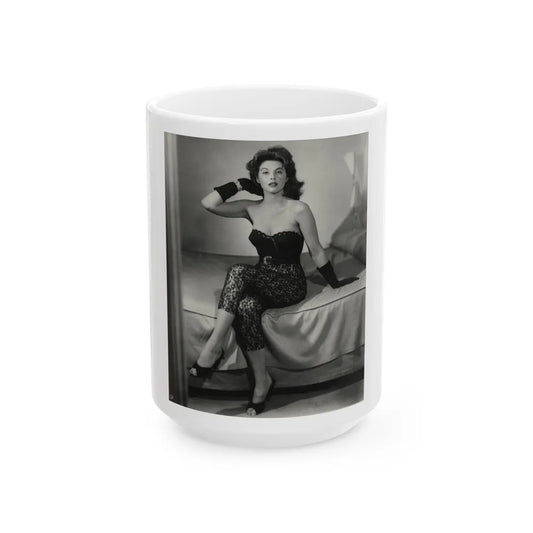 Tina Louise #93 (Vintage Female Icon) White Coffee Mug-15oz-Go Mug Yourself