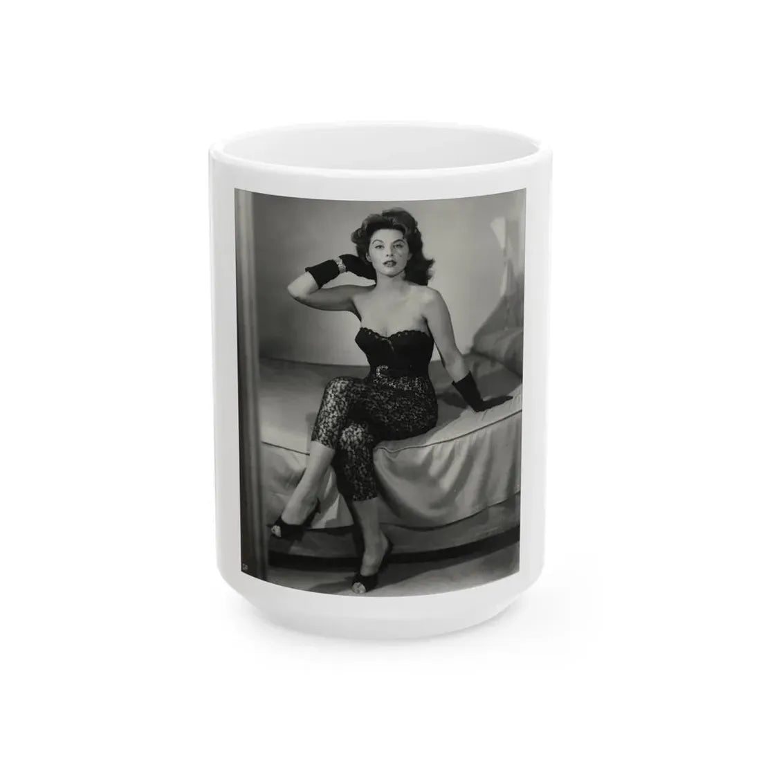 Tina Louise #93 (Vintage Female Icon) White Coffee Mug 15oz - Go Mug Yourself