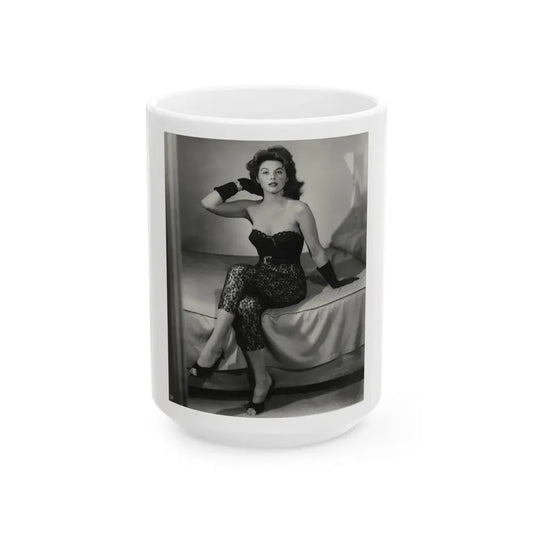 Tina Louise #93 (Vintage Female Icon) White Coffee Mug 15oz - Go Mug Yourself
