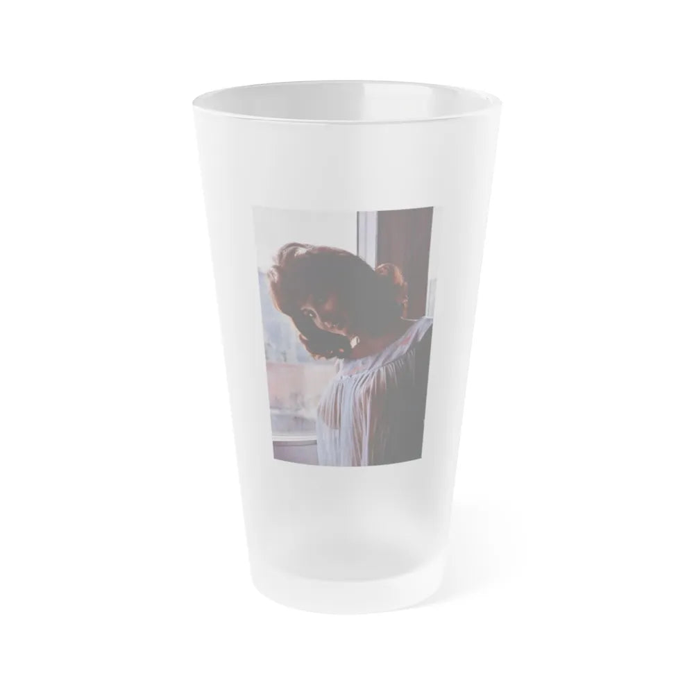 Tina Louise #96 - See through night gown (Vintage Female Icon) Frosted Pint Glass 16oz-16oz-Frosted-Go Mug Yourself