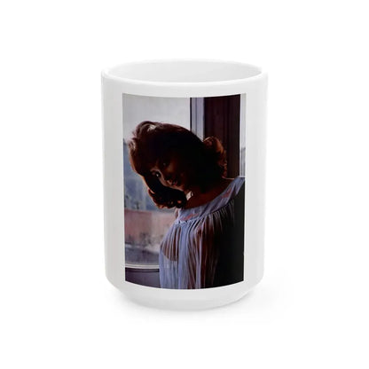 Tina Louise #96 - See through night gown (Vintage Female Icon) White Coffee Mug 15oz - Go Mug Yourself