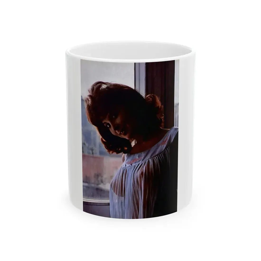 Tina Louise #96 - See through night gown (Vintage Female Icon) White Coffee Mug - Go Mug Yourself