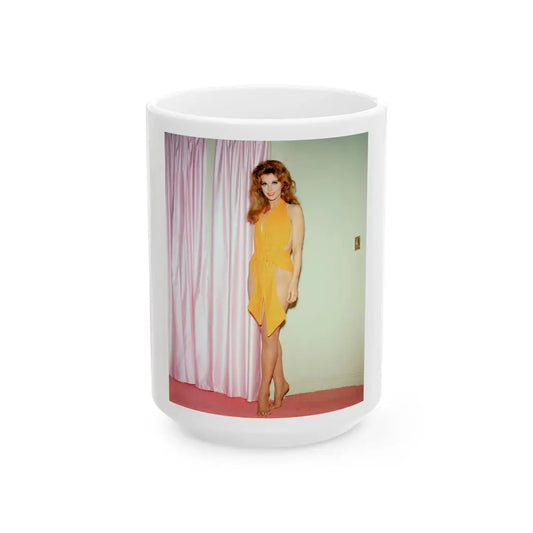 Tina Louise #97 (Vintage Female Icon) White Coffee Mug 15oz - Go Mug Yourself