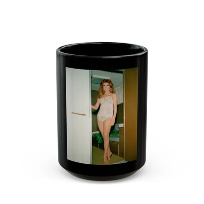 Tina Louise #98 (Vintage Female Icon) Black Coffee Mug-15oz-Go Mug Yourself