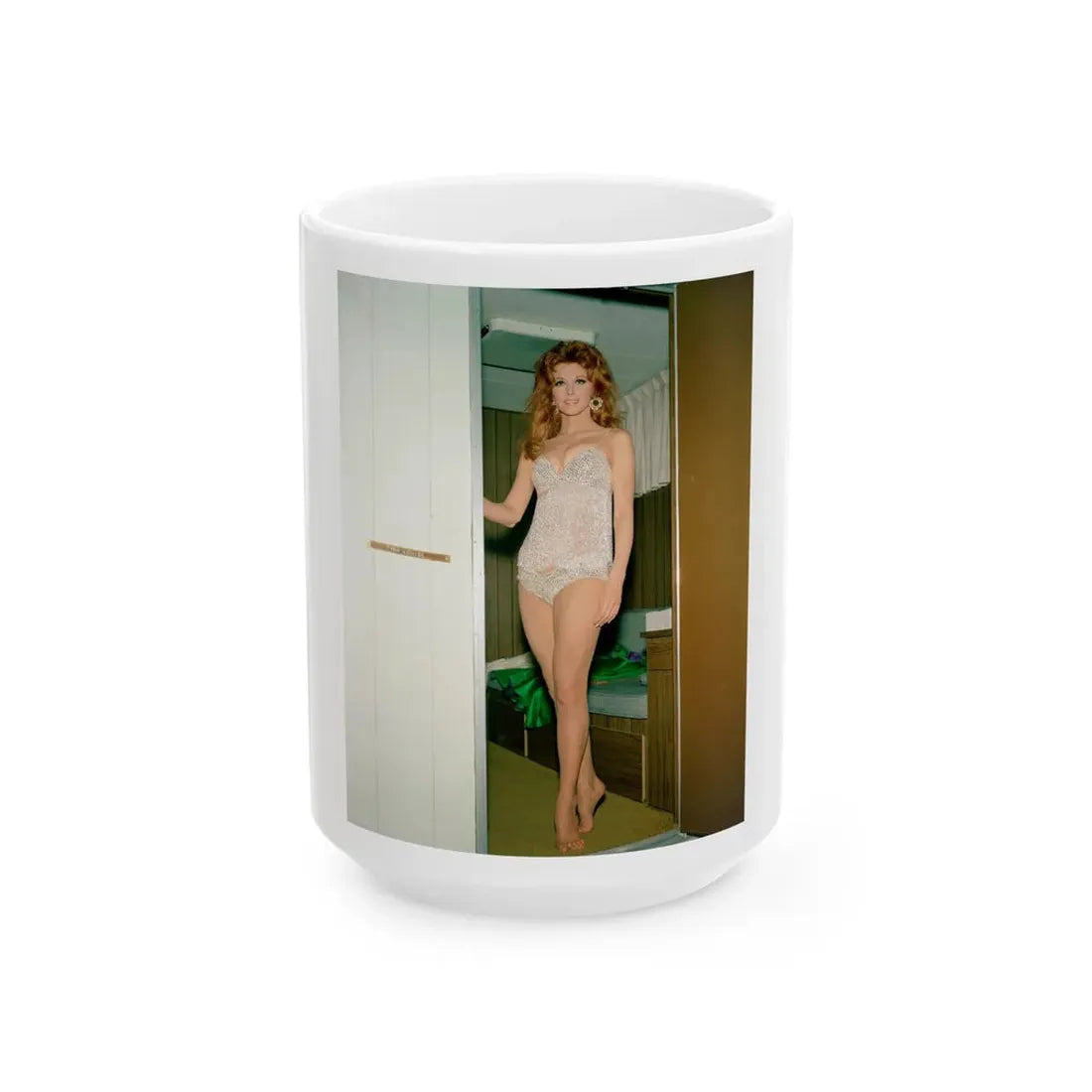 Tina Louise #98 (Vintage Female Icon) White Coffee Mug 15oz - Go Mug Yourself
