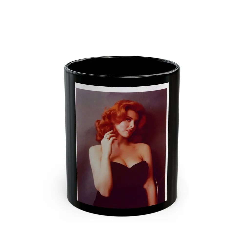 Tina Louise #99 (Vintage Female Icon) Black Coffee Mug-11oz-Go Mug Yourself