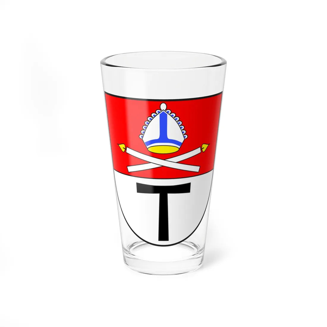 Tinizong-Rona wappen (Switzerland) (Coat of Arms) Pint Glass 16oz 16oz - Go Mug Yourself