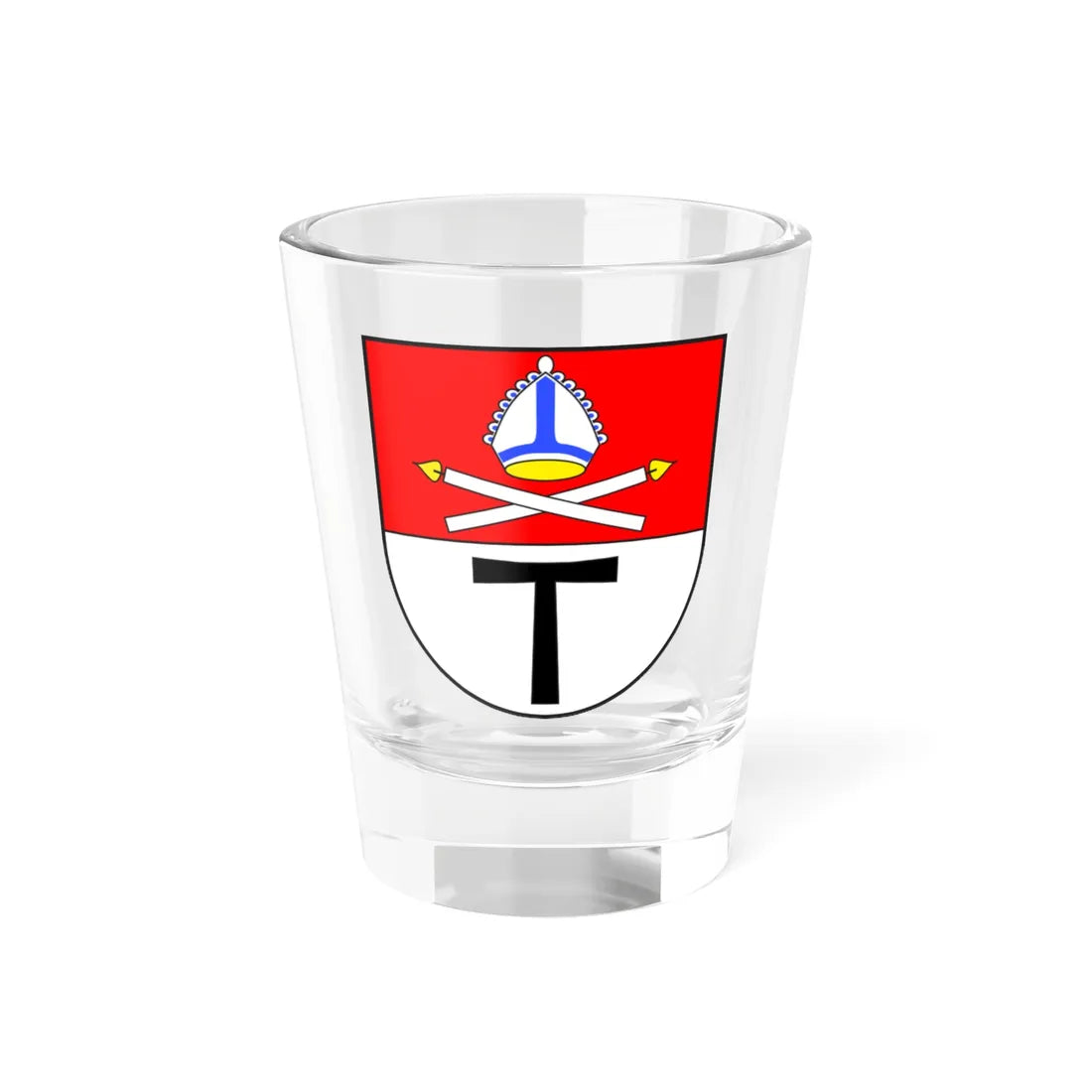 Tinizong-Rona wappen (Switzerland) (Coat of Arms) Shot Glass 1.5oz 1.5oz - Go Mug Yourself