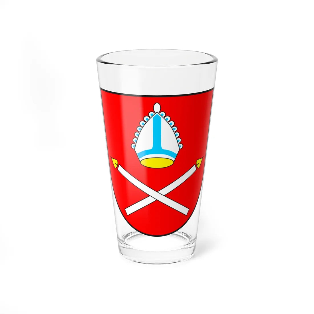 Tinizong wappen (Switzerland) (Coat of Arms) Pint Glass 16oz 16oz - Go Mug Yourself