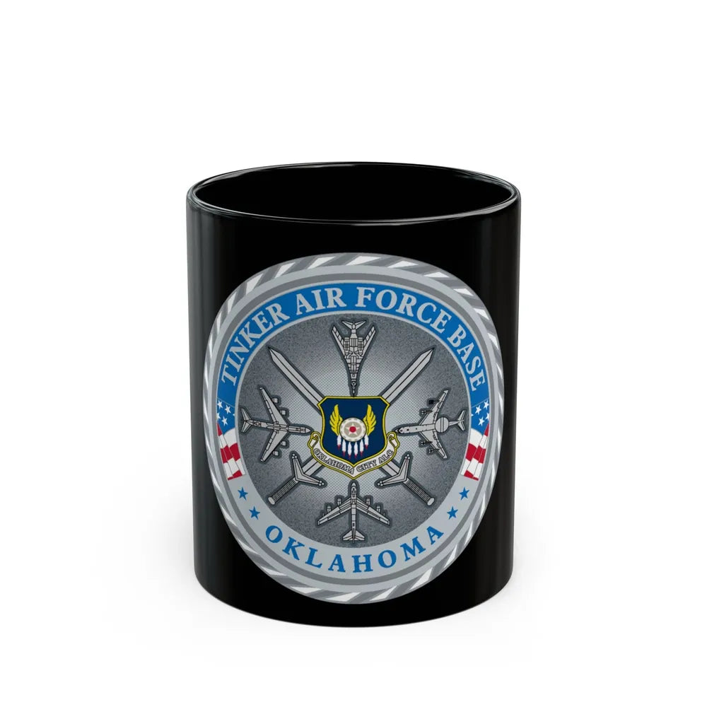 Tinker AF Base (U.S. Air Force) Black Coffee Mug-11oz-Go Mug Yourself