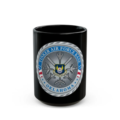 Tinker AF Base (U.S. Air Force) Black Coffee Mug-15oz-Go Mug Yourself