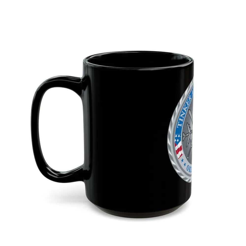 Tinker AF Base (U.S. Air Force) Black Coffee Mug-Go Mug Yourself