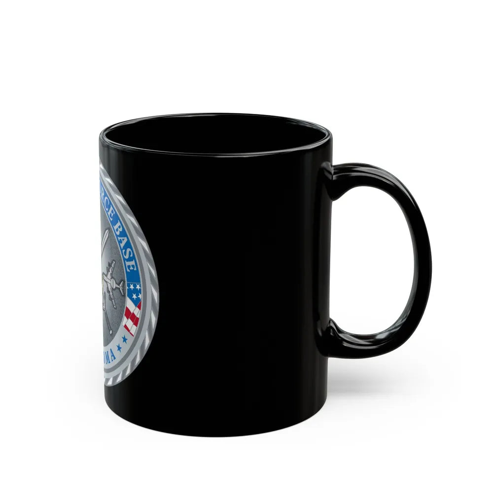 Tinker AF Base (U.S. Air Force) Black Coffee Mug-Go Mug Yourself