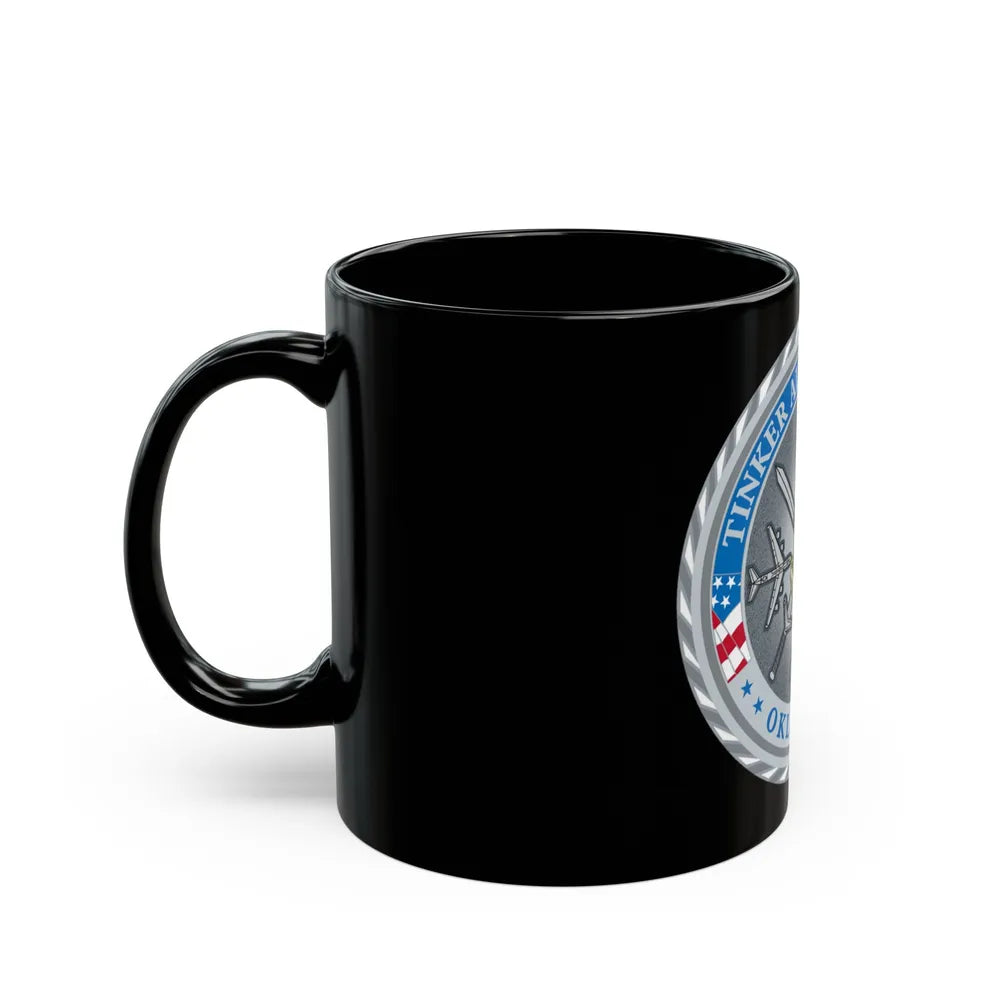 Tinker AF Base (U.S. Air Force) Black Coffee Mug-Go Mug Yourself