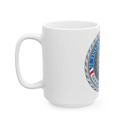 Tinker AF Base (U.S. Air Force) White Coffee Mug-Go Mug Yourself