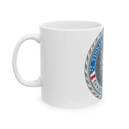 Tinker AF Base (U.S. Air Force) White Coffee Mug-Go Mug Yourself