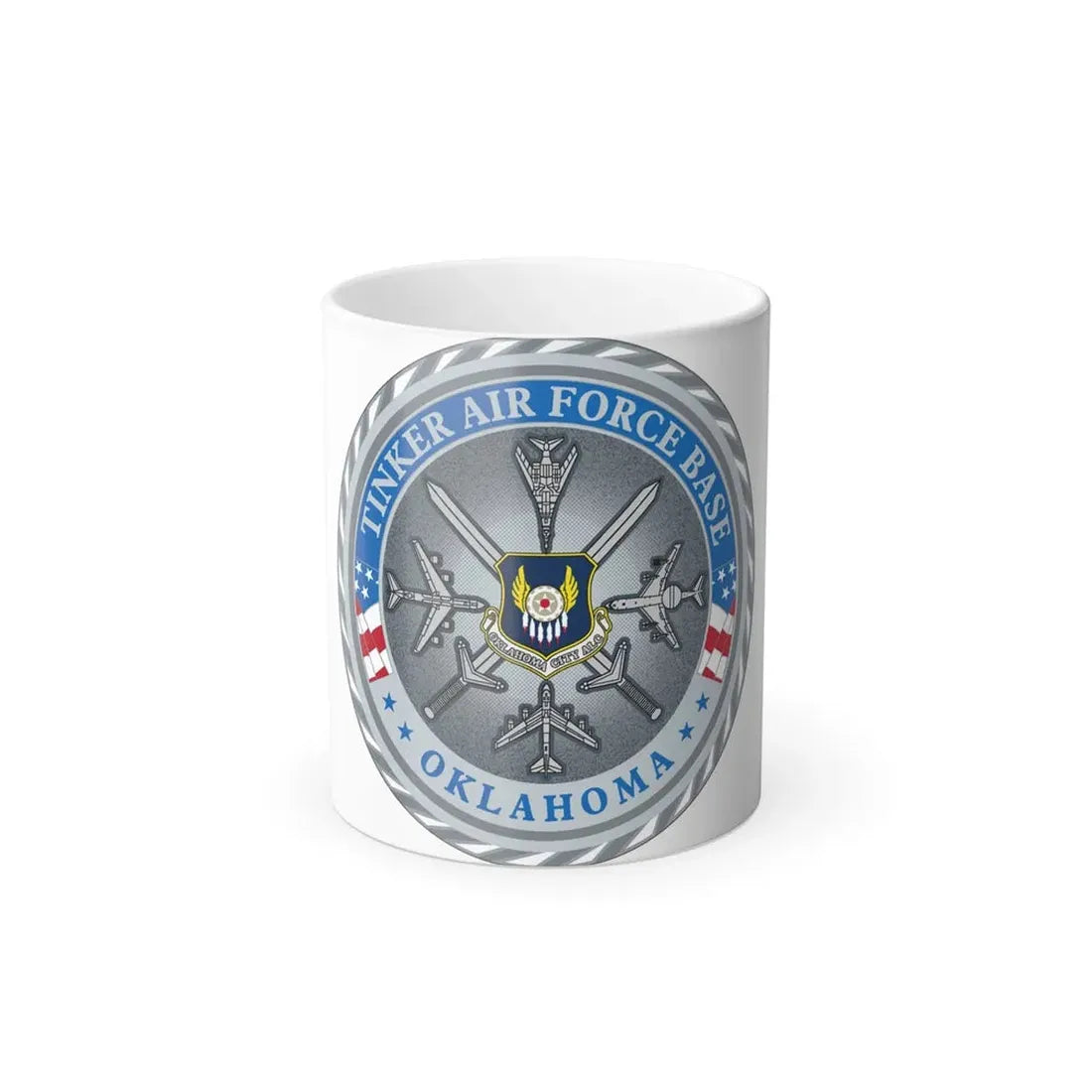 Tinker AF Base (U.S. Air Force) Color Changing Coffee Mug 11oz - Go Mug Yourself