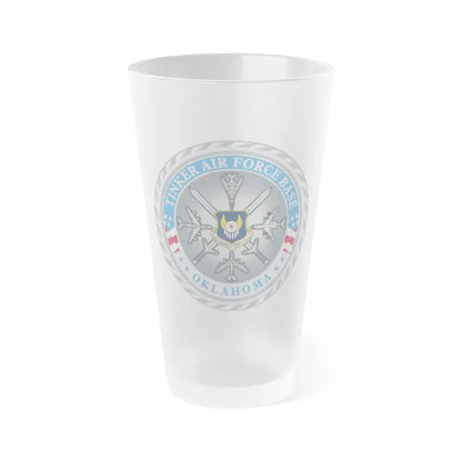 Tinker AF Base (U.S. Air Force) Frosted Pint Glass 16oz Default Title - Go Mug Yourself
