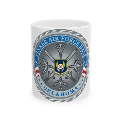 Tinker AF Base (U.S. Air Force) White Coffee Mug 11oz - Go Mug Yourself