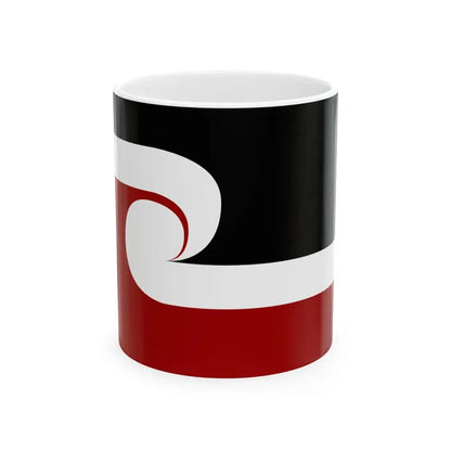 Tino Rangatiratanga Maori Flag (New Zealand) White Coffee Mug 11oz - Go Mug Yourself