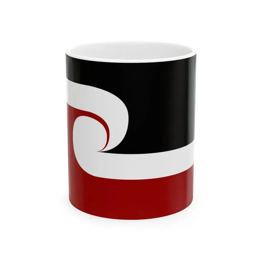 Tino Rangatiratanga Maori Flag (New Zealand) White Coffee Mug 11oz - Go Mug Yourself
