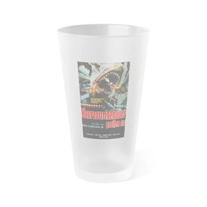 TINTORERA (GERMAN) 1977 Movie Poster - Frosted Pint Glass 16oz 16oz Frosted - Go Mug Yourself