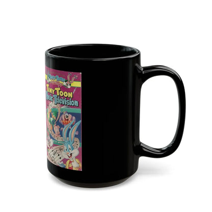 TINY TOON MUSIC TELEVISION (VHS COVER) - Black Coffee Mug-Go Mug Yourself