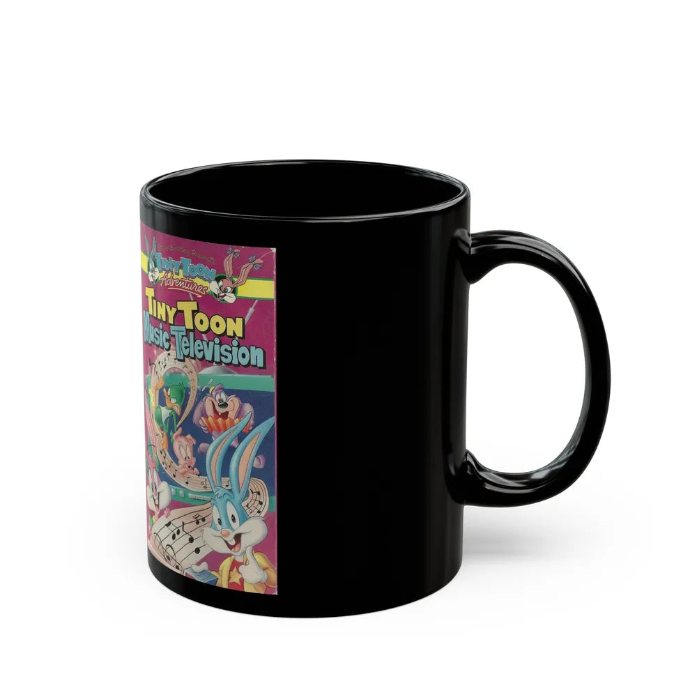 TINY TOON MUSIC TELEVISION (VHS COVER) - Black Coffee Mug-Go Mug Yourself