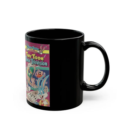 TINY TOON MUSIC TELEVISION (VHS COVER) - Black Coffee Mug - Go Mug Yourself