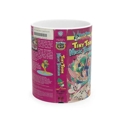 TINY TOON MUSIC TELEVISION (VHS COVER) - White Coffee Mug 11oz - Go Mug Yourself