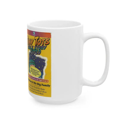 TINY TOTS BIBLE STORY VIDEO (VHS COVER) - White Coffee Mug - Go Mug Yourself